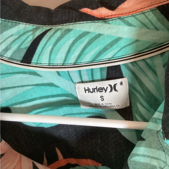Hurley Men’s Tropical Shirt Size Small - Picture 2 of 4